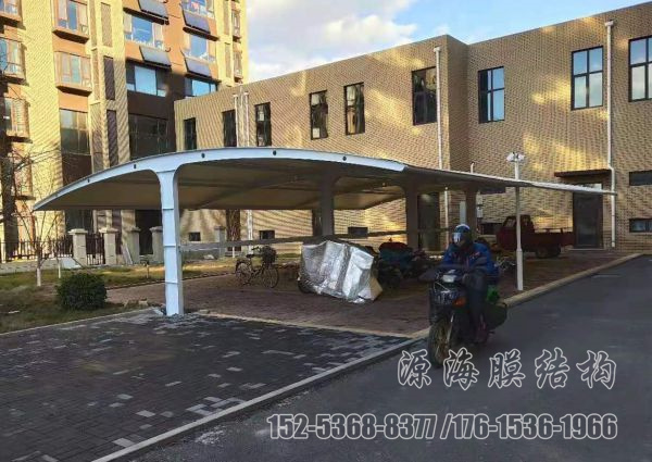 车棚膜结构的安装方法